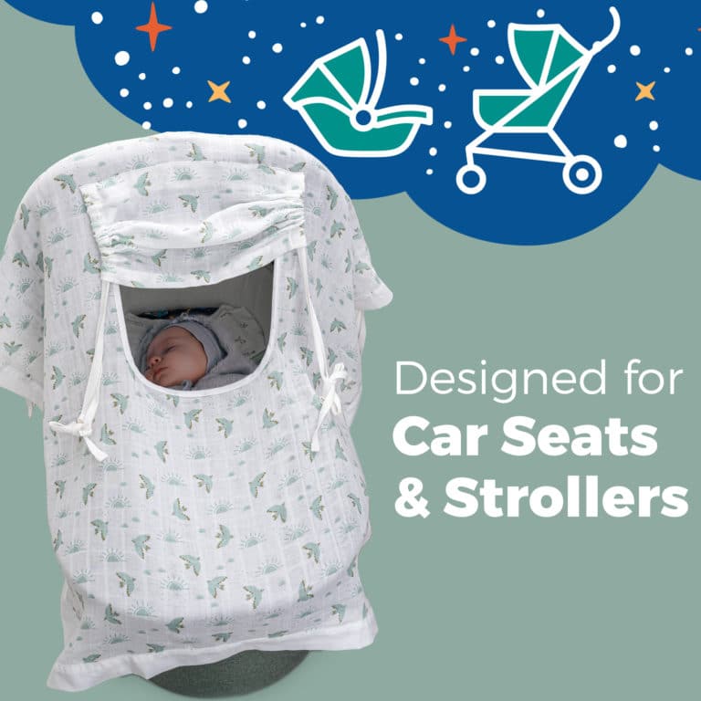 car seat stroller cover baby muslin cover organic